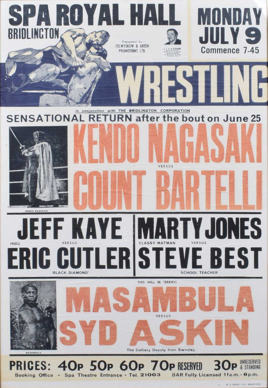 Lot 92 - Wrestling Poster