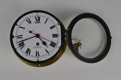 Lot 179 - Early 20th-century ships bulkhead clock