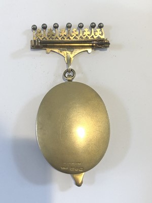 Lot 13 - Masonic interest, A silver gilt lodge medallion, Exmoor lodge 2390