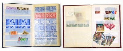 Lot 66 - Two small stockbooks mainly GB and Commonwealth stamps