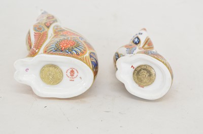 Lot 110 - Royal Crown Derby Paperweights