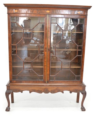 Lot 237 - George III mahogany glazed bookcase
