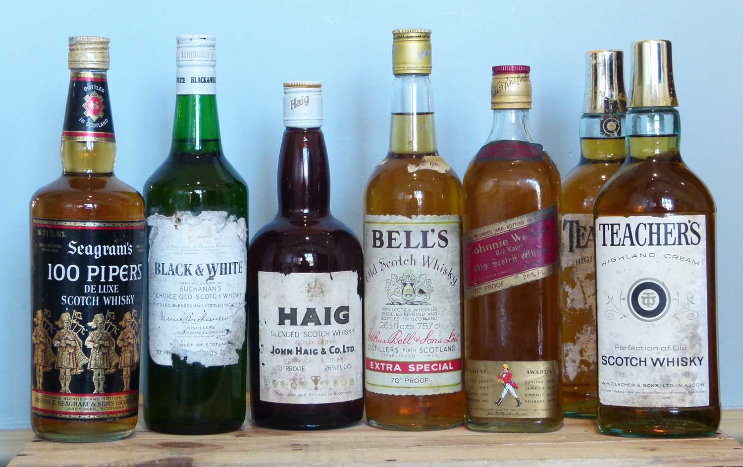 Lot 33 - 7 Bottles Mixed Lot 1960’s/70’s Proprietary Whisky