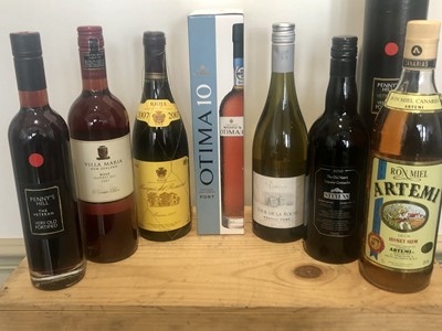 Lot 2 - 8 Bottles Mixed Lot Table Wine, Tawny Port, Fortified Wine and Spirit