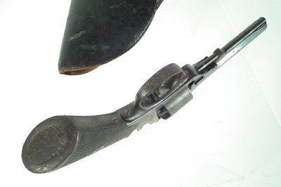Lot 255 - English percussion revolver and holster