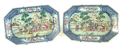 Lot 147 - Pair of Chinese meat plates