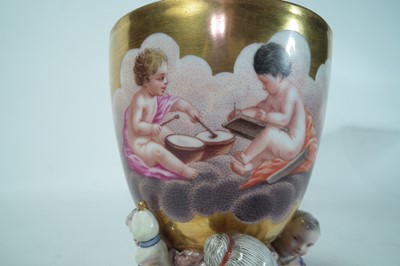 Lot 154 - Continental porcelain goblet