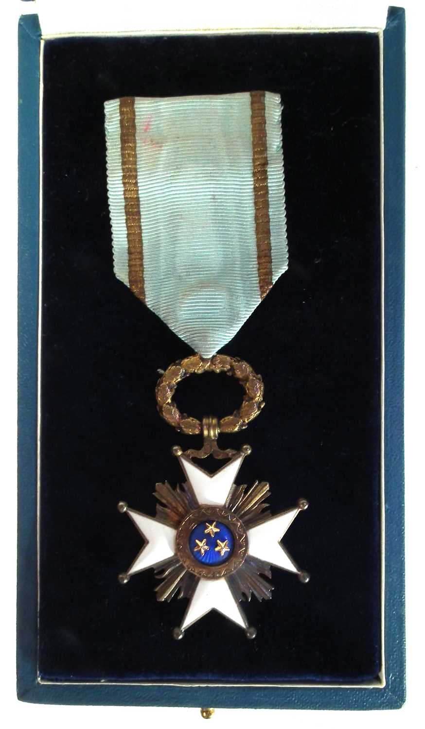 Lot 113 - Order of the three stars medal