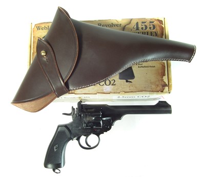 Lot 503 - Webley 4.5mm CO2 air pistol revolver