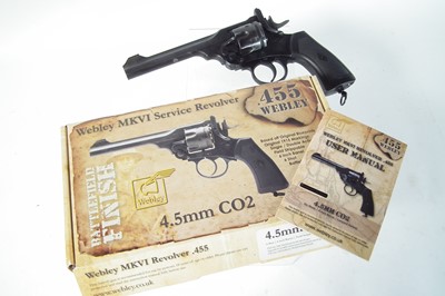 Lot 503 - Webley 4.5mm CO2 air pistol revolver