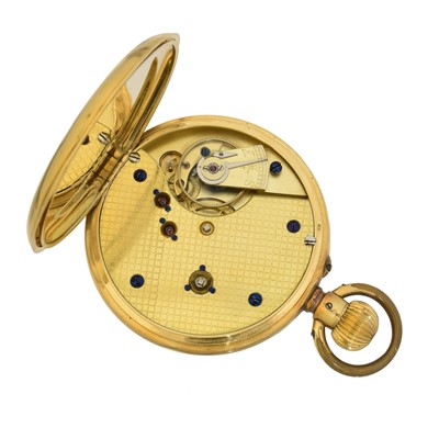 Lot 158 - An 18ct gold open face pocket watch