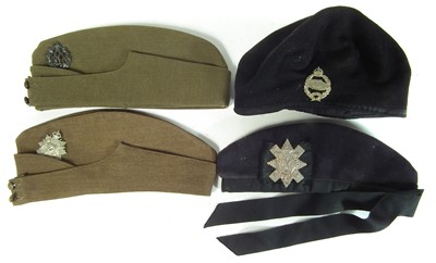 Lot 162 - Four British army caps