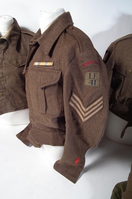Lot 161 - Collection of WWII and later British Army battle dress