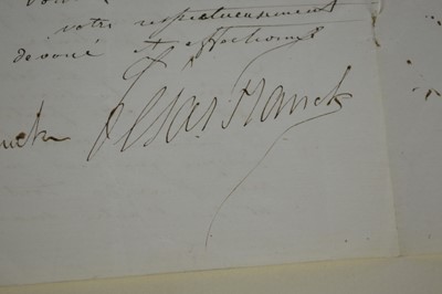 Lot 69 - Signature of Cesar Franck (1822-1890)