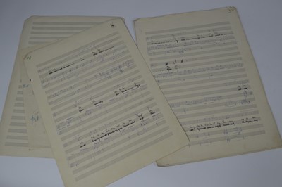 Lot 70 - Victor Babin Signatures and hand-annotated sheet music