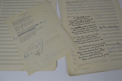 Lot 70 - Victor Babin Signatures and hand-annotated sheet music