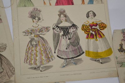Lot 49 - 14 hand-coloured plates from Townsend's Monthly Selection of Parisian Costumes