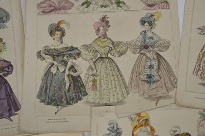 Lot 49 - 14 hand-coloured plates from Townsend's Monthly Selection of Parisian Costumes