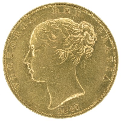 Lot 24 - Queen Victoria, Sovereign, 1847.