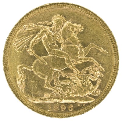 Lot 26 - Queen Victoria, Sovereign, 1896, Melbourne Mint.