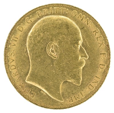 Lot 48 - King Edward VII, Sovereign, 1908, London Mint.