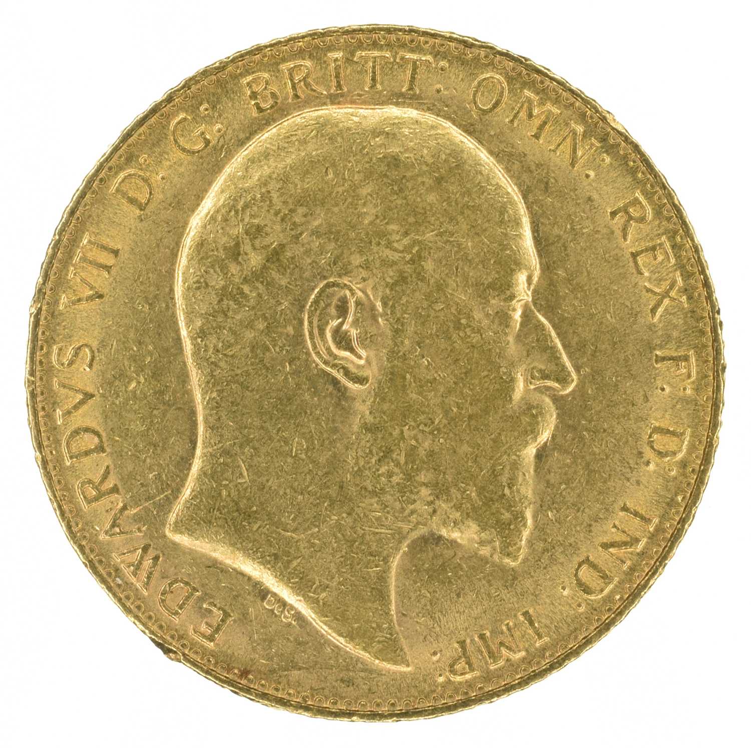 Lot 50 - King Edward VII, Sovereign, 1910, London Mint.