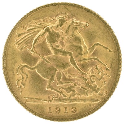 Lot 54 - Two King George V, Half-Sovereigns, 1913 (2).