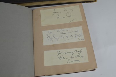 Lot 68 - Three Autograph Books with Over 100 signatures dating from 1880-1930