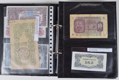 Lot 69 - Selection of foreign banknotes to include WW1 and WW2 German Prisoner of War banknotes.