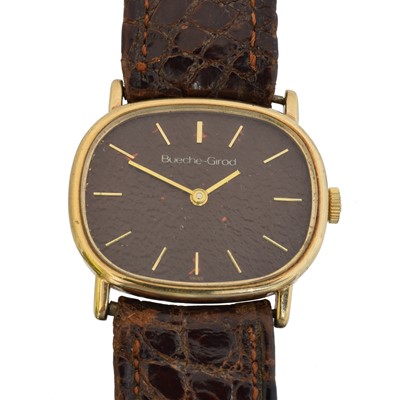 Lot 134 - A 1970s 9ct gold Bueche Girod watch
