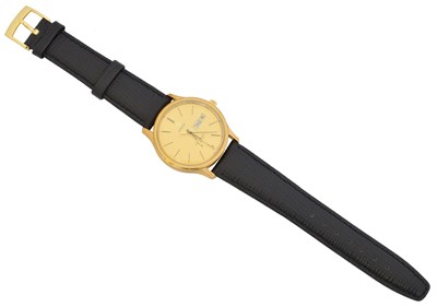Lot 141 - A gold plated Omega Seamster quartz watch