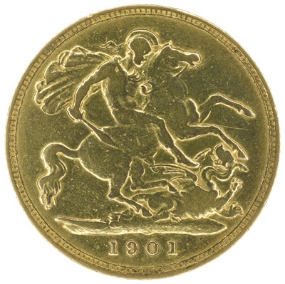 Lot 13 - Two Queen Victoria, Half-Sovereigns, 1900 and 1901 (2).