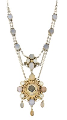 Lot 63 - A vari-gem necklace