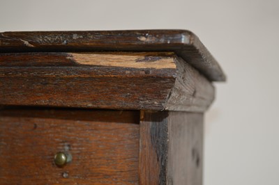 Lot 212 - 18th-century oak spice cupboard