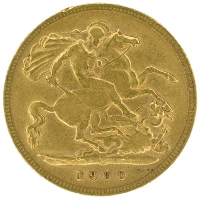 Lot 29 - Queen Victoria, Half-Sovereign, 1900, London Mint.