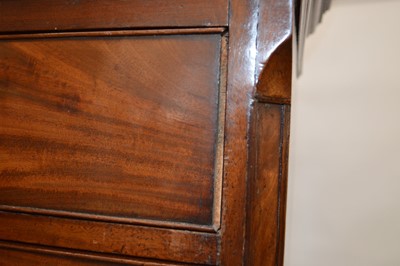 Lot 291 - George III mahogany chest on chest