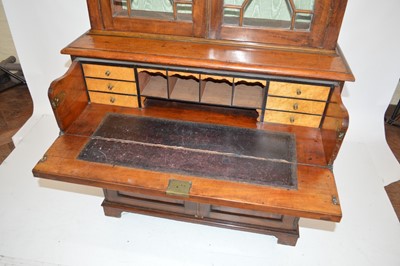 Lot 233 - Victorian mahogany secretaire bookcase