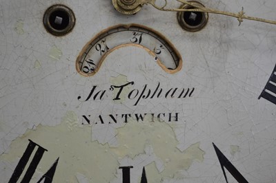 Lot 187 - Late 18th-century longcase clock, James Topham, Nantwich