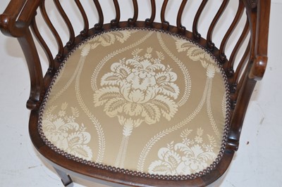 Lot 249 - Edwardian mahogany framed salon chair