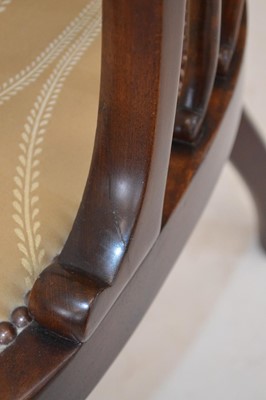 Lot 249 - Edwardian mahogany framed salon chair
