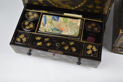 Lot 202 - Chinese lunch box and sewing box