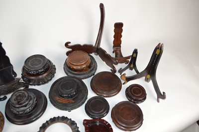 Lot 129 - Collection of hardwood stands