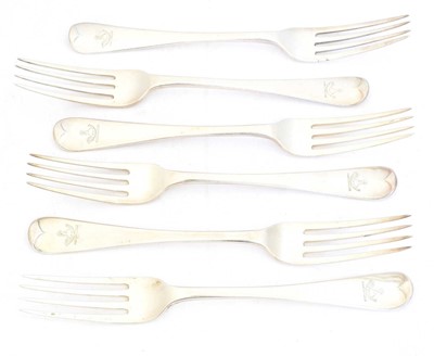 Lot 92 - Six Victorian dinner forks