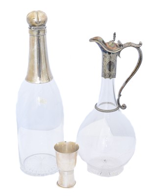Lot 81 - A late Victorian silver topped decanter