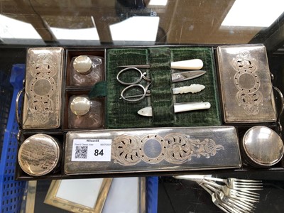 Lot 84 - A vanity case by Mappin Brothers