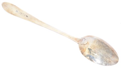 Lot 116 - A George III Irish silver serving spoon