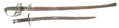 Lot 20 - 1827/45 pattern Rifle volunteers sword and a bayonet