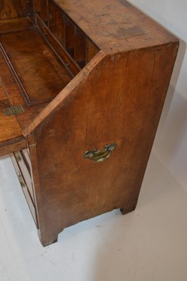 Lot 243 - 18th-century walnut veneered bureau