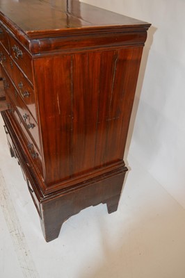 Lot 290 - Late 18th-century walnut veneered chest on stand