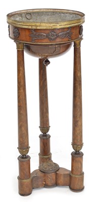 Lot 219 - Mid-19th-century French Empire style mahogany plant stand